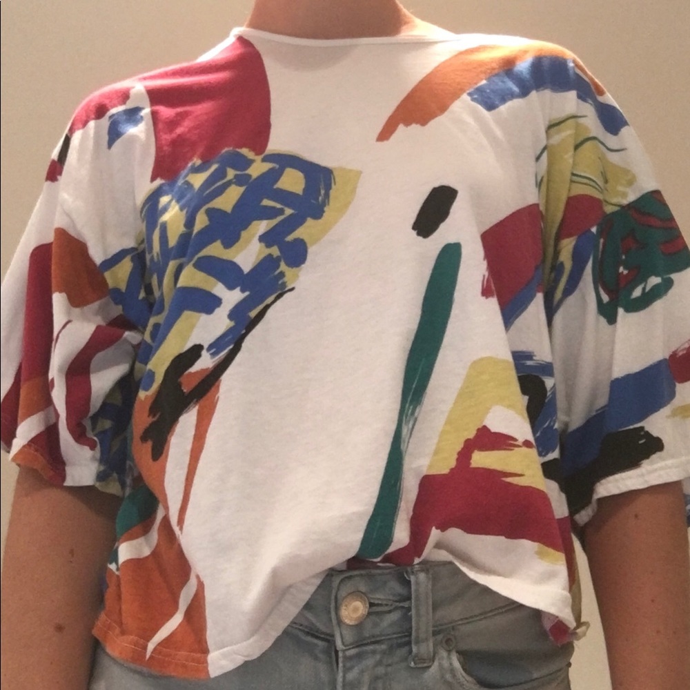 vintage colorful tee